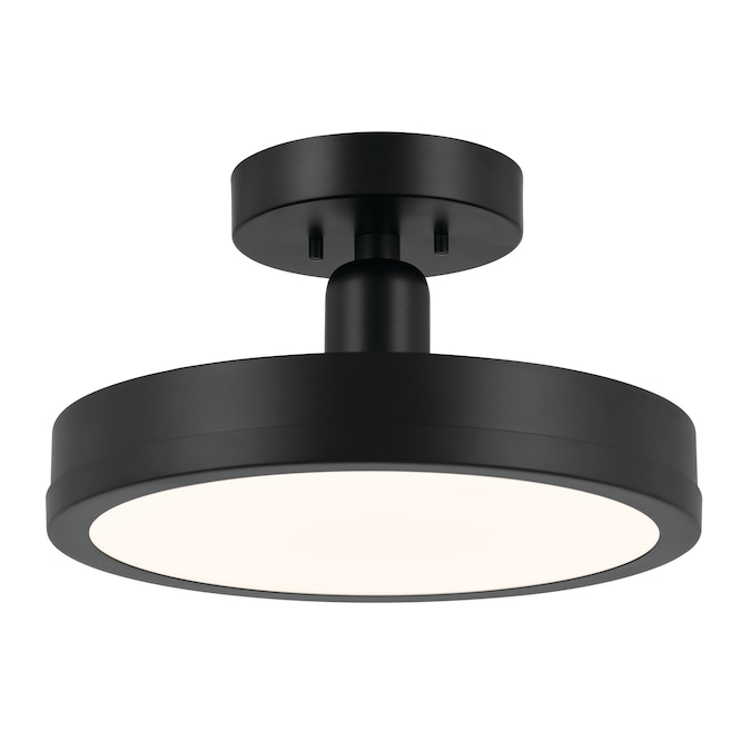 Kichler Riu 1-Light Black LED Flush Mount Light