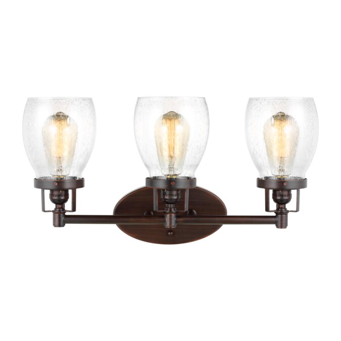 Generation Lighting Belton 21-in 3-Light Bronze Transitional Vanity Light - Image 3
