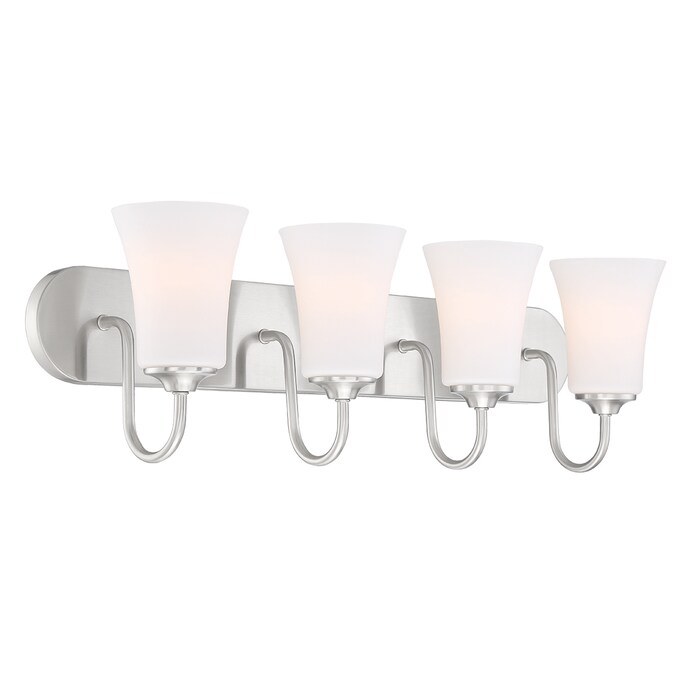 Craftmade Gwyneth 30-in 4-Light Brushed Nickel Traditional Vanity Light - Image 4