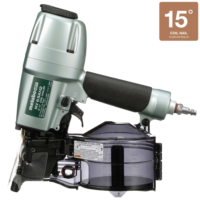 Metabo HPT 2-1/2-in 15-Degree Corded Pneumatic Siding Nailer