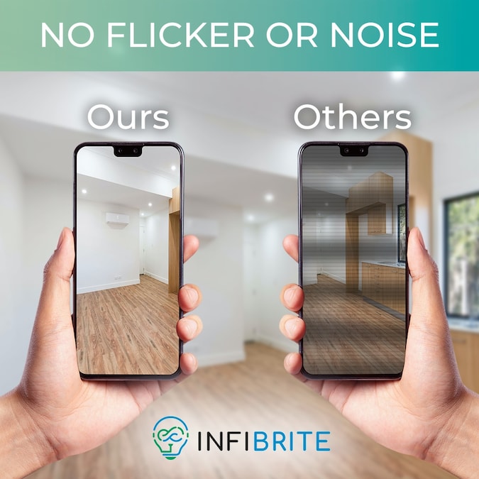 Infibrite Canless Slim Round Recessed 24-Pack 6-in LED Remodel or New Construction White Airtight Ic Baffle Canless Recessed Light Kit - Image 13