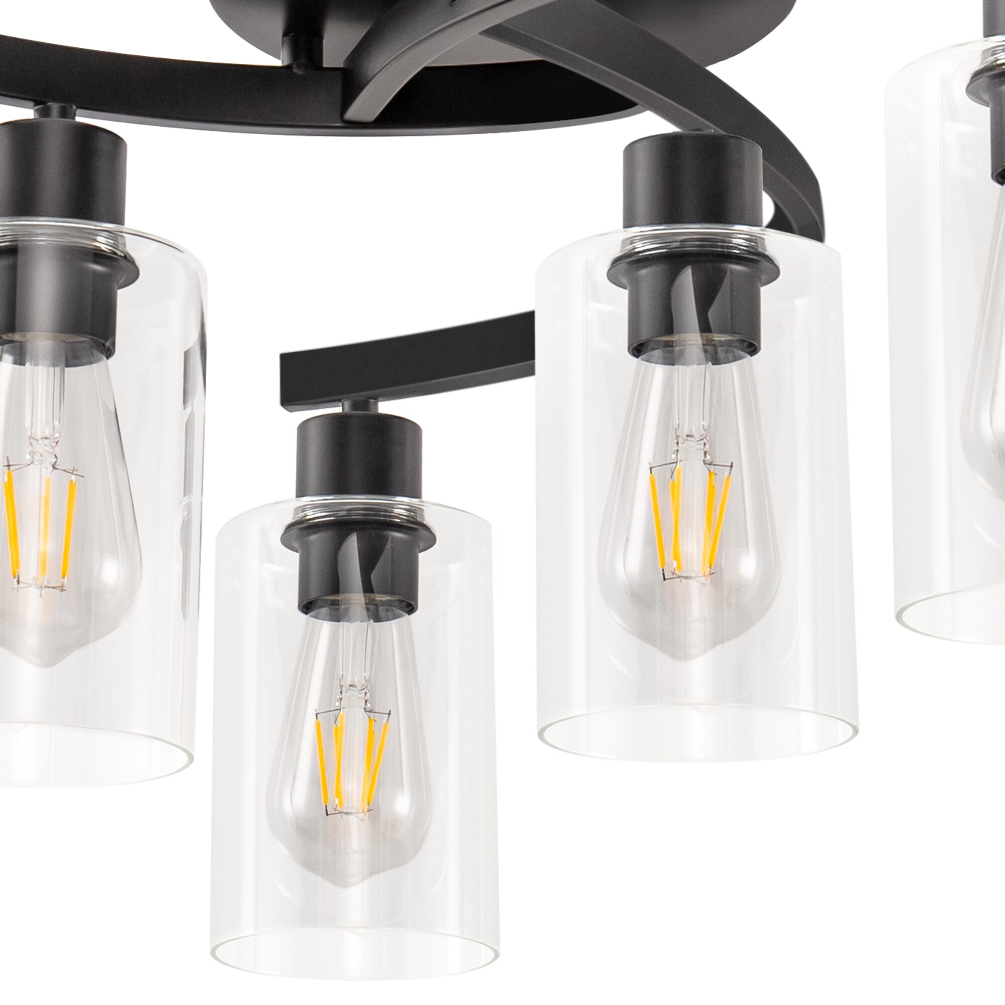 6 -Light 20.5-in Brown Chandelier - Image 7