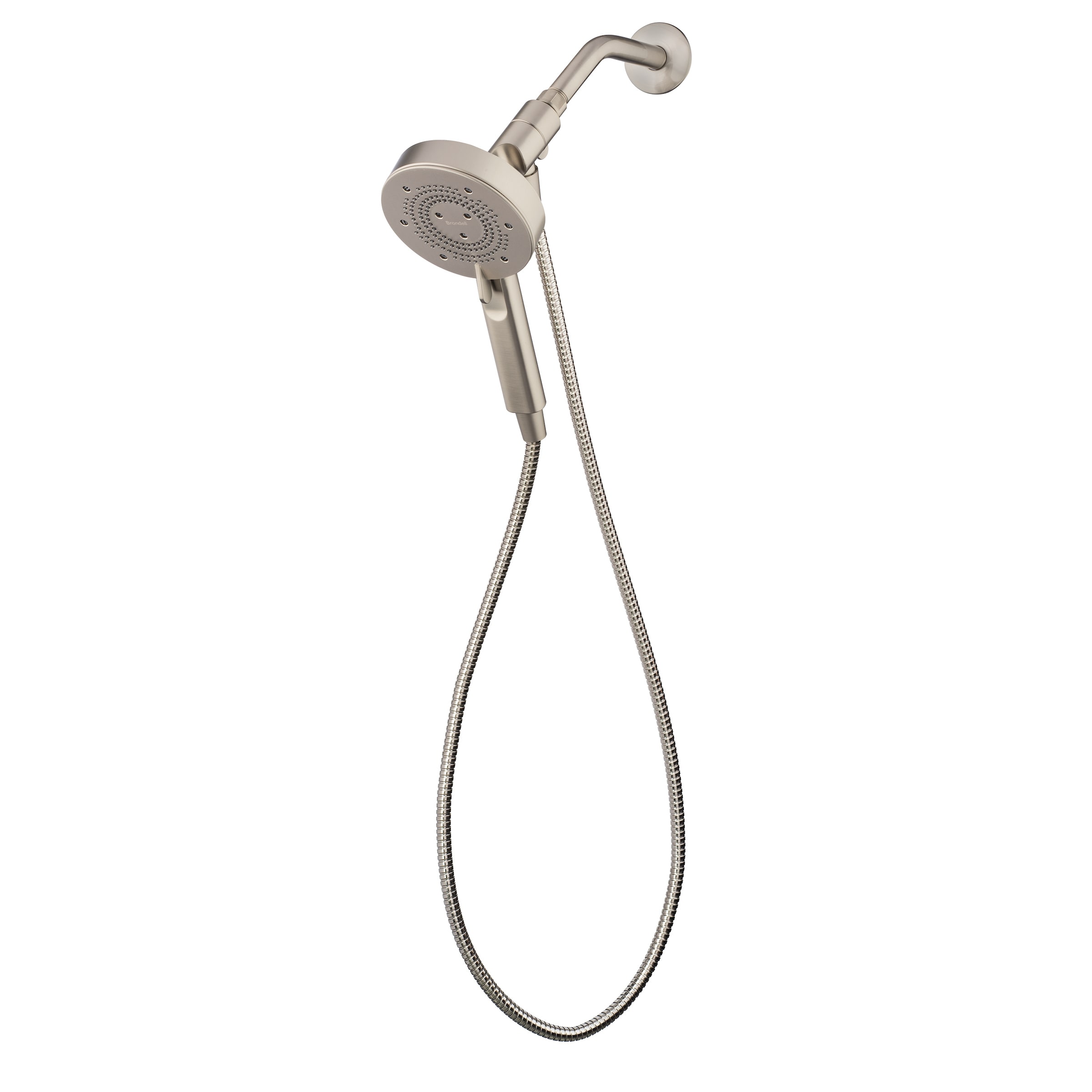 Nebia Yuba Water Saving Showers 5 -Spray Brushed Nickel 5.3-in Round Handheld High Pressure Shower Head 1.5 GPM