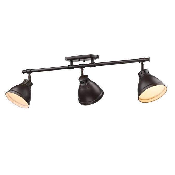 Golden Lighting Duncan 3-Light Oil-Rubbed Bronze Semi mount light - Image 3