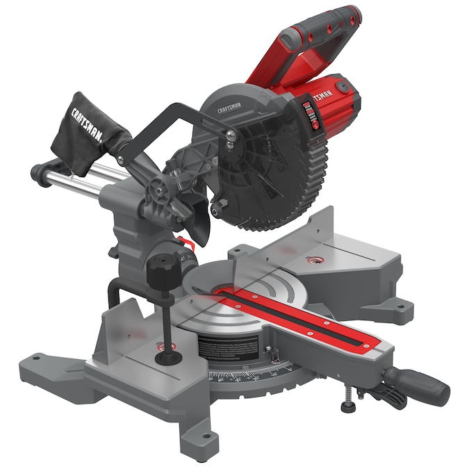 CRAFTSMAN 7-1/4-in 9-Amp Single Bevel Sliding Compound Corded Miter Saw