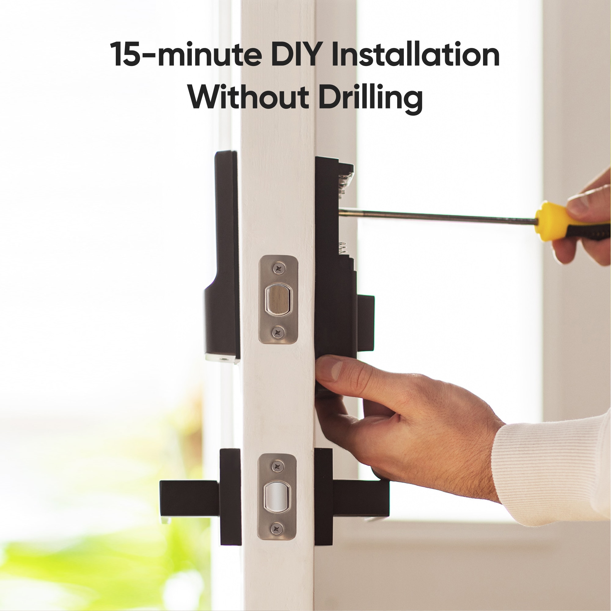 C210 Smart Lock Black Smart Lock Electronic Deadbolt with Wifi Keypad - Image 10