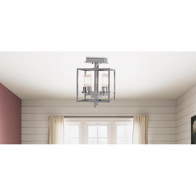 Craftmade Cubic 4-Light 10.5-in Polished Chrome Semi mount light - Image 4