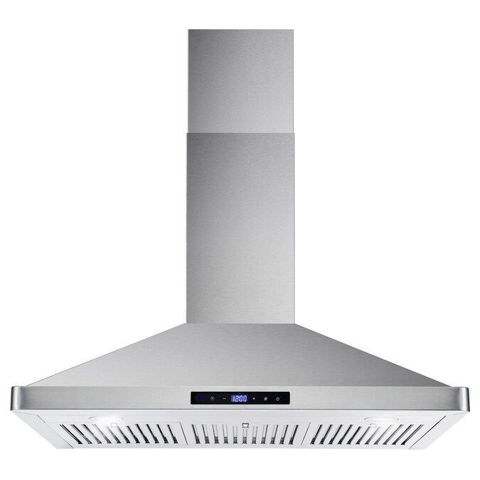 Cosmo 36-in 380-CFM Ducted Stainless Steel Wall-Mounted Range Hood