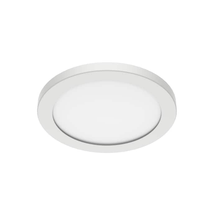 Utilitech White 5-in or 6-in 800-Lumen Switchable White Round Dimmable LED Canned Shower Recessed Downlight (6-Pack)