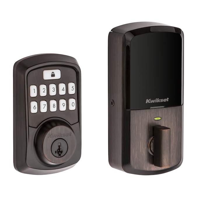 Kwikset Aura Venetian Bronze Smart Lock Electronic Deadbolt Bluetooth Smartkey with Keypad