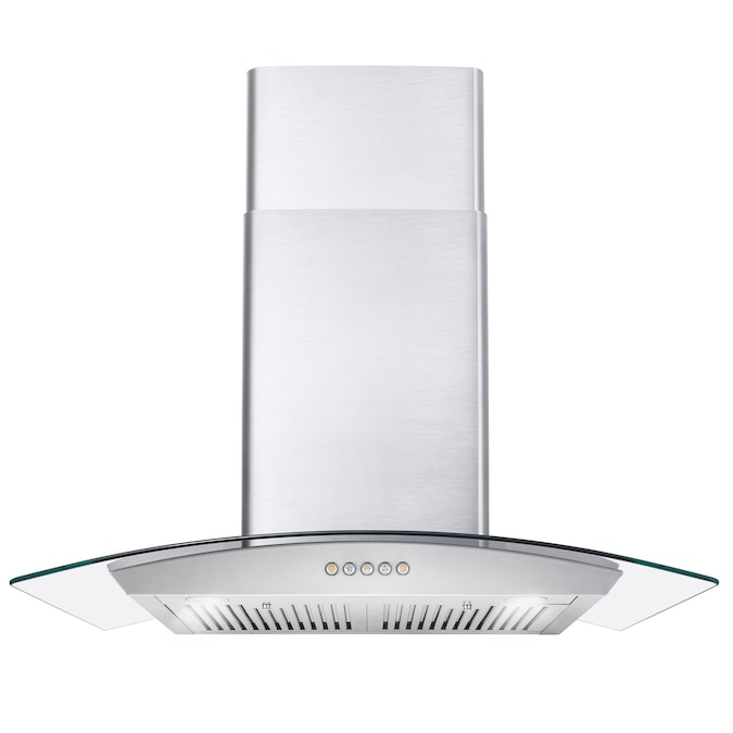 Cosmo 30-in 380-CFM Ducted Stainless Steel Wall-Mounted Range Hood