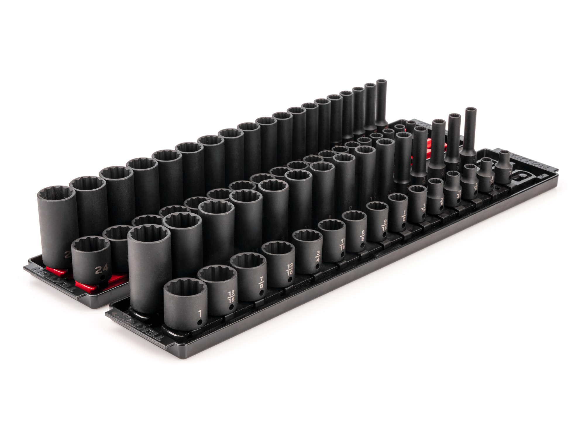 68 -Piece Standard (SAE) and Metric 3/8-in Drive Set 12-point Impact Socket Set