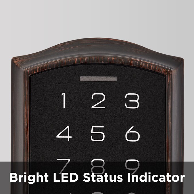 Kwikset Touchpad 270 SmartCode Venetian Bronze Electronic Deadbolt Smartkey with Keypad - Image 2