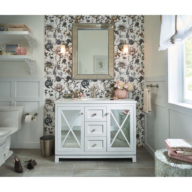 Moen Belfield Brushed Nickel Single Hole 1-Handle WaterSense Bathroom Sink Faucet with Drain and Deck Plate - Image 3