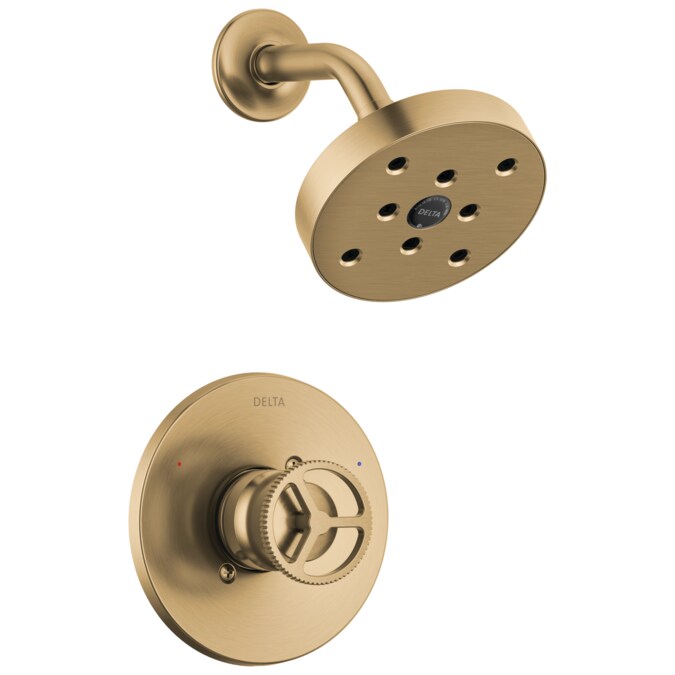 Delta Trinsic Champagne Bronze 1-handle Single Function Round Shower Faucet
