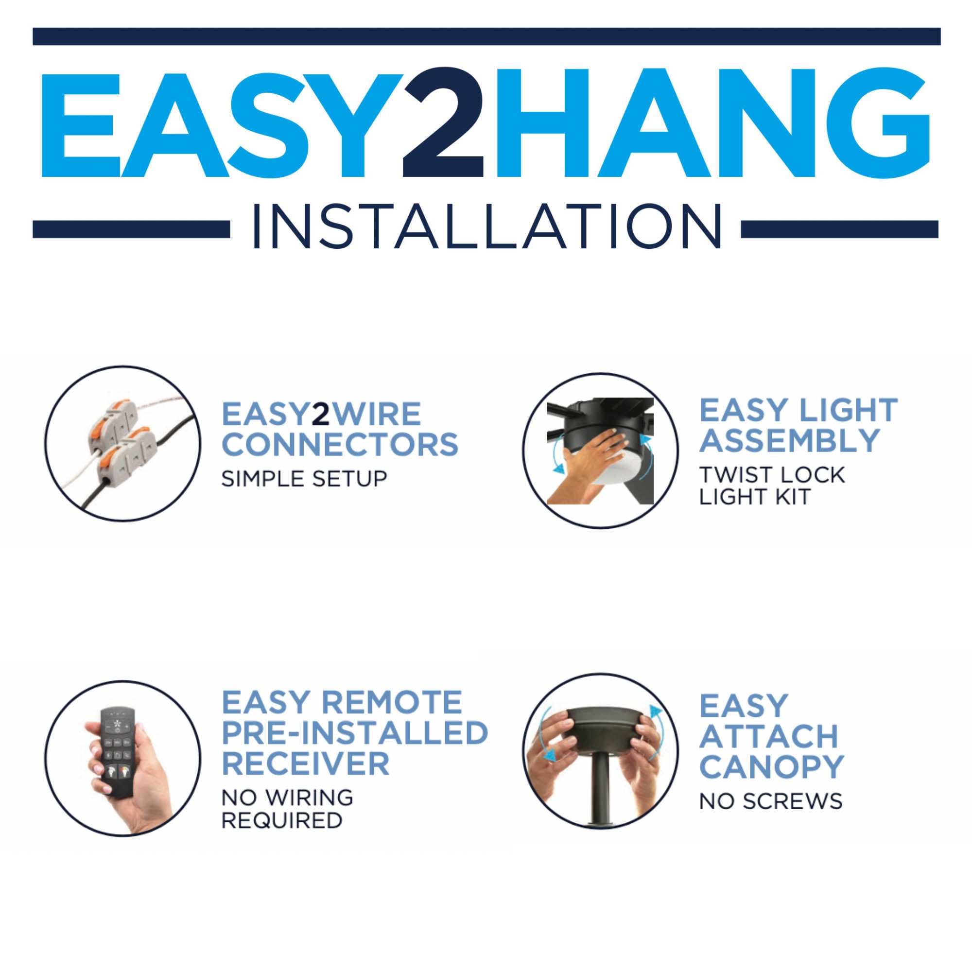 Carlow 52-in Color-Changing Outdoor White with White/Driftwood Blades Ceiling Fan With Light - Remote Included ( 5 -Blade ) - Image 5