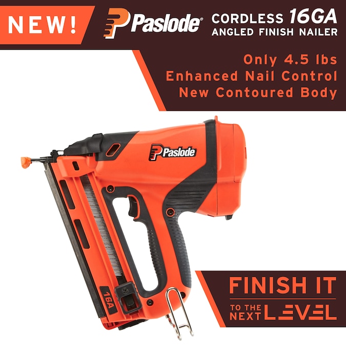 Paslode Angled 2-1/2-in 16-Gauge Cordless Finish Nailer (Battery and Charger Included)