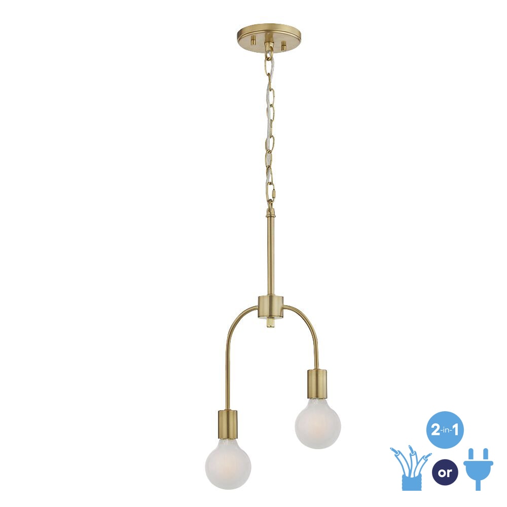 Coover 2 -Light Gold Modern/contemporary Teardrop Medium Hanging Pendant light