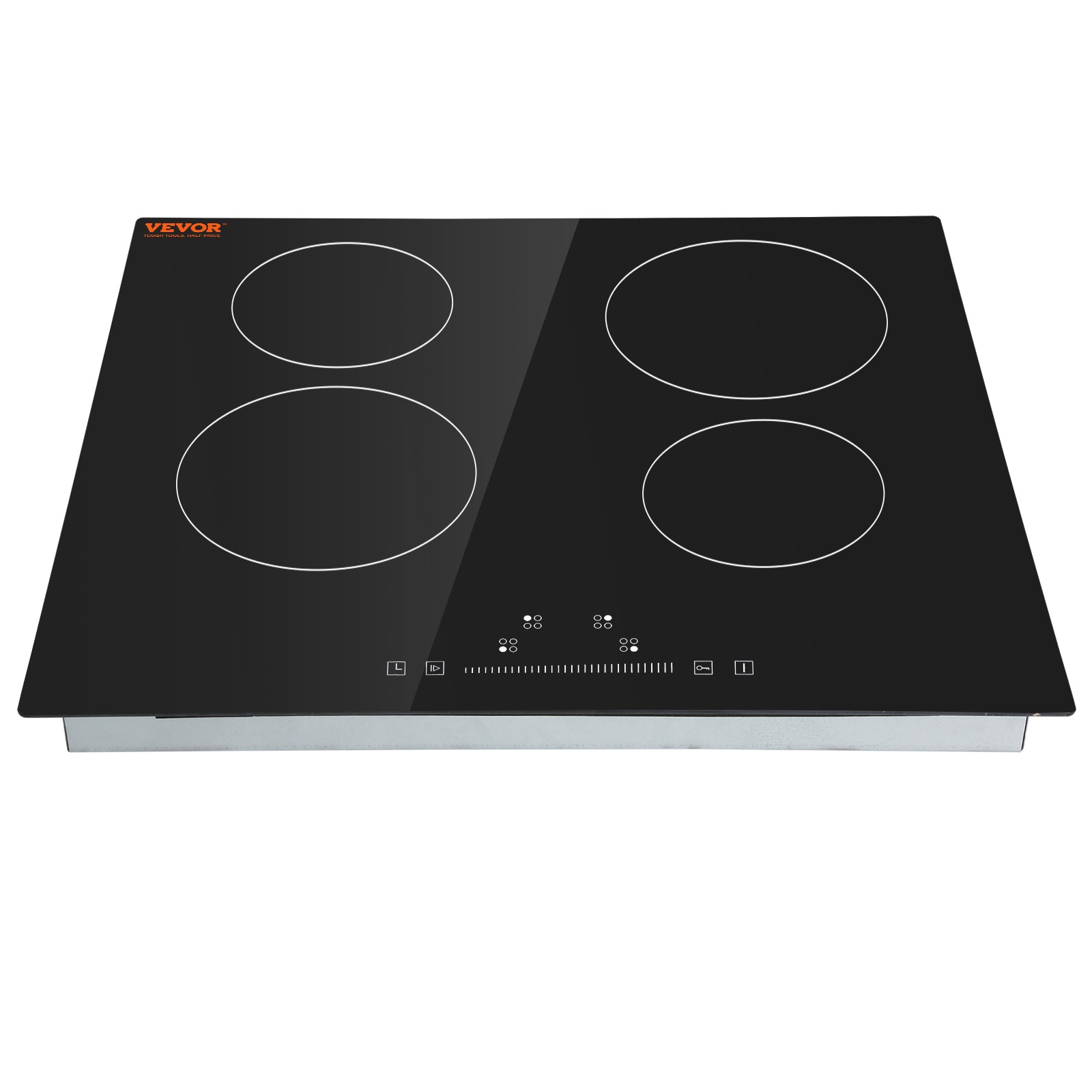 Built-in Ceramic Stove 6000W 24-in 4 burners Smooth Surface (Radiant) Black Electric Cooktop - Image 9
