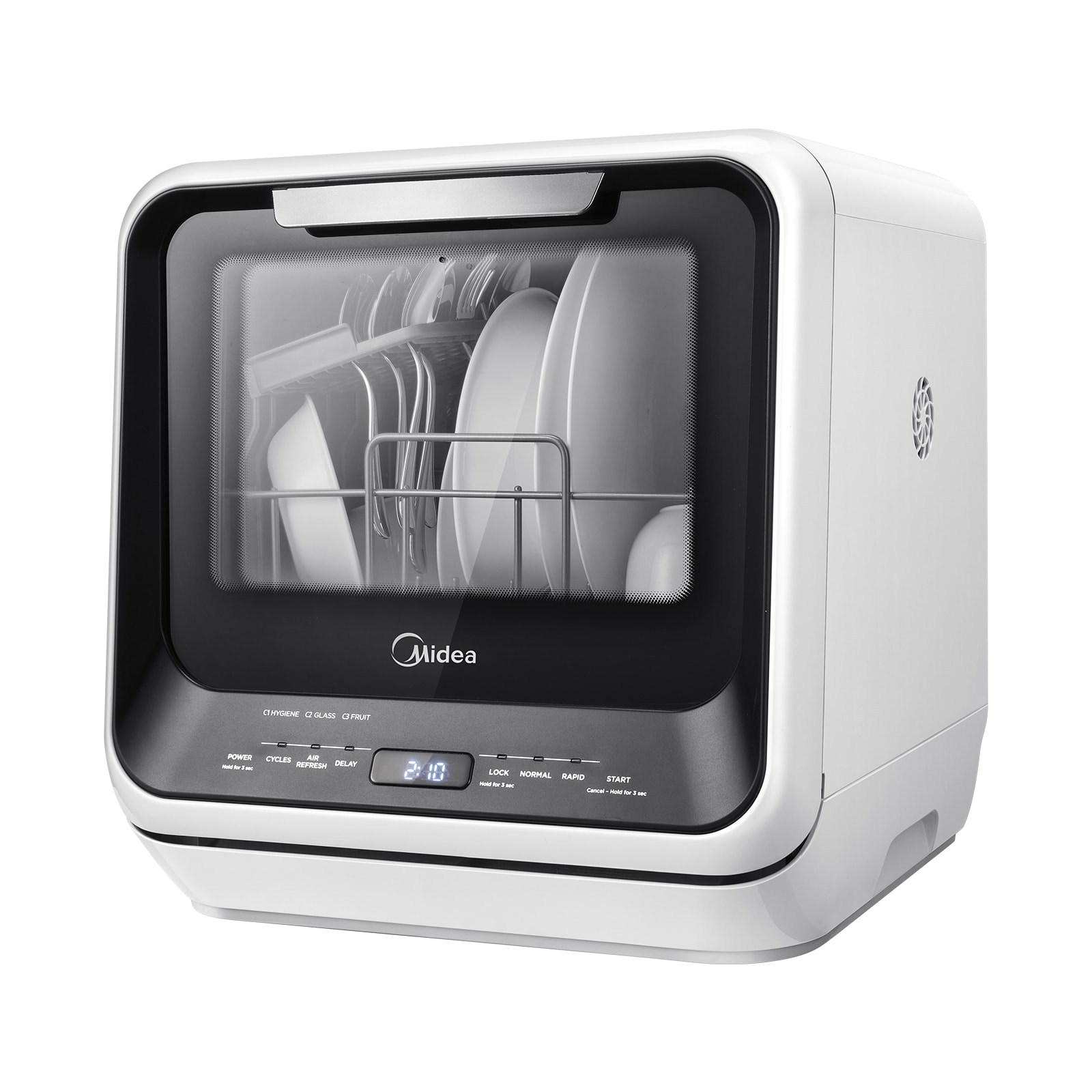 16.53-in Portable Countertop dishwasher ( White ) 58-Decibel Standard Sound Level