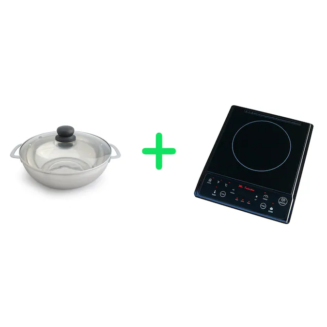 SPT 11-in Portable 1 Burner Black Induction Cooktop