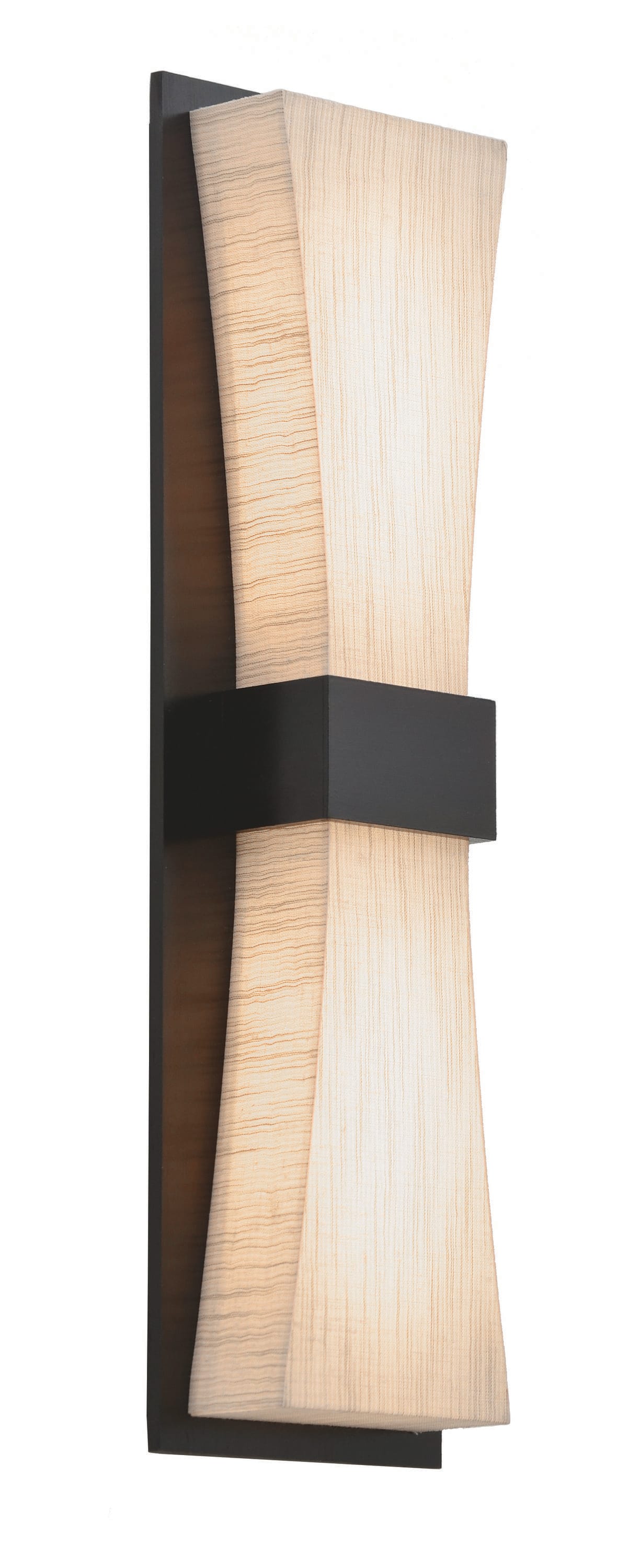 Aberdeen 5.5-in W 1 -Light Brown Integrated LED Wall Sconce