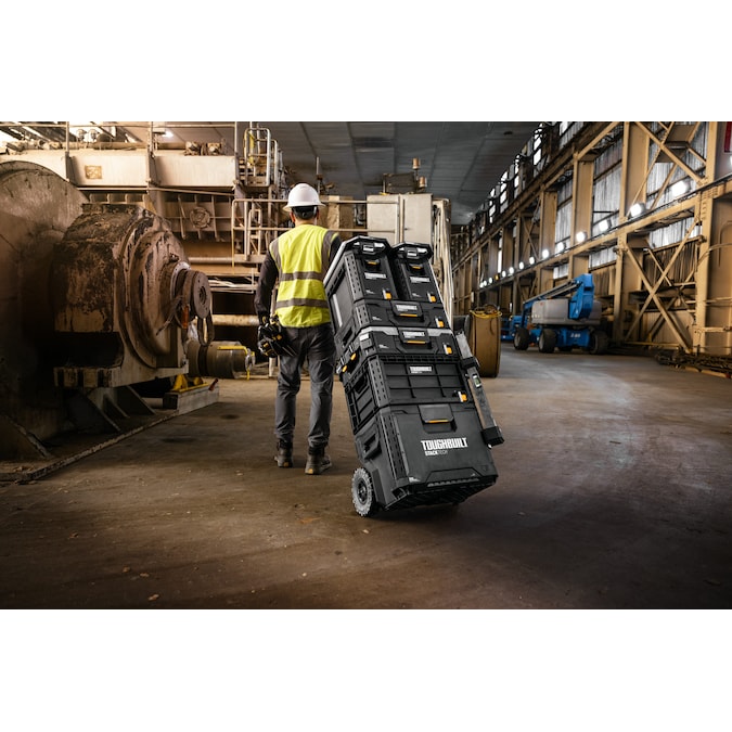 TOUGHBUILT STACKTECH 22.3-in W x 26-in H x 19.7-in D Black Plastic/Metal Rolling Tool Box - Image 15