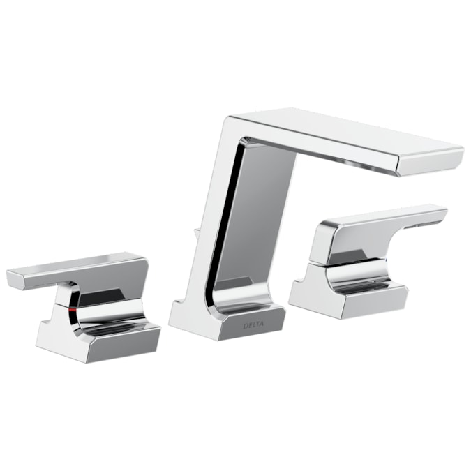 Delta Pivotal Lumicoat Chrome 2-handle Deck-mount Roman Low-arc Bathtub Faucet
