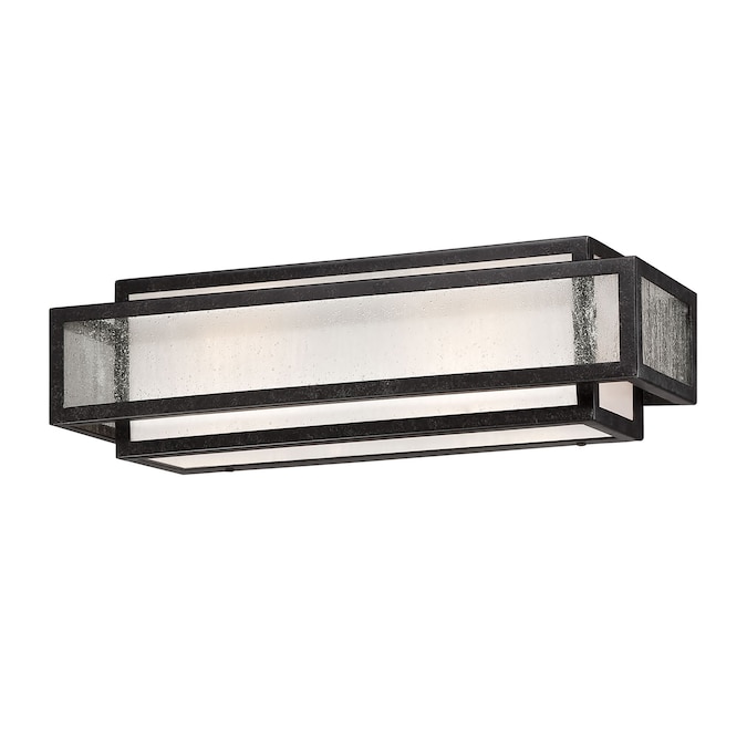Minka Lavery Camden Square 17-in 2-Light Matte Black Transitional Vanity Light Bar