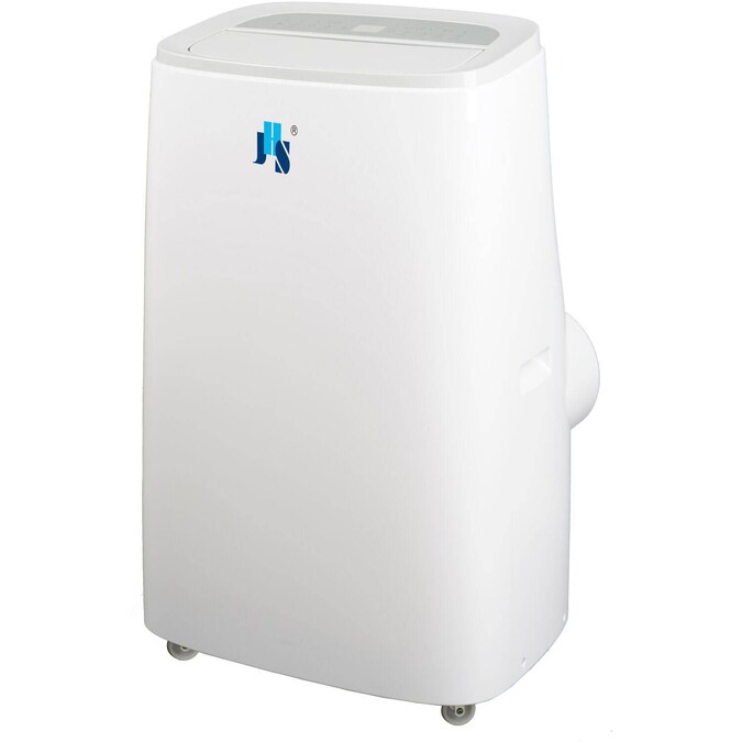 JHS 10800-BTU DOE (115-Volt) White Vented Portable Air Conditioner with Remote Cools 550-sq ft