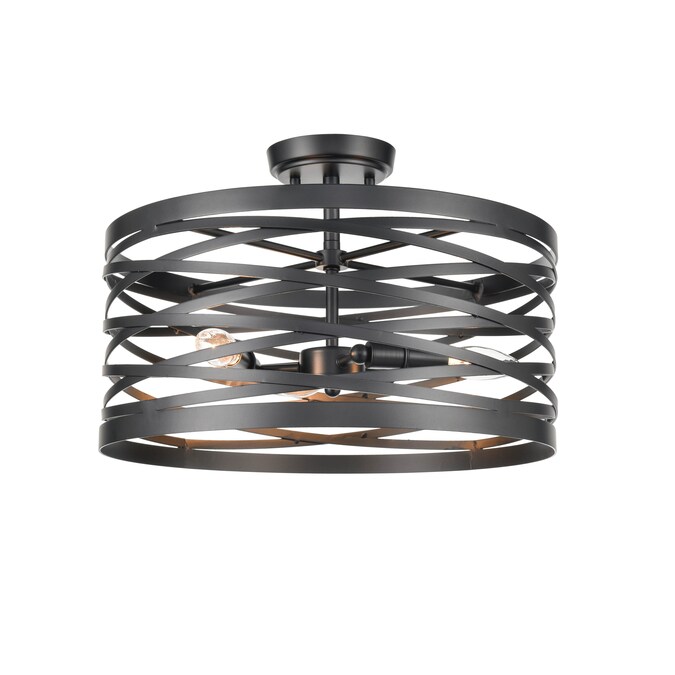 929 Lighting 929 Flush Mount Lighting 2-Light Matte Black Flush Mount Light ENERGY STAR