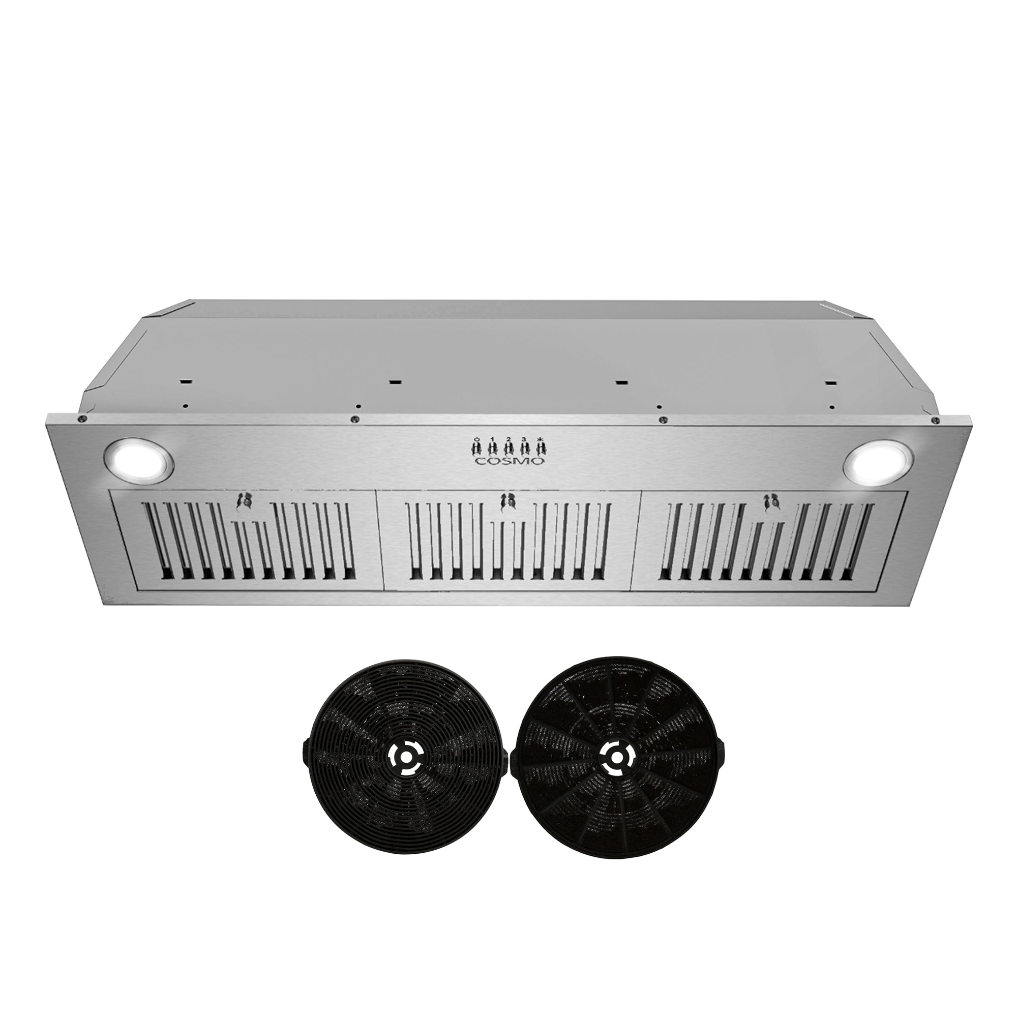 36 inch Ductless 380-CFM Stainless Steel Insert Under Cabinet Range Hood