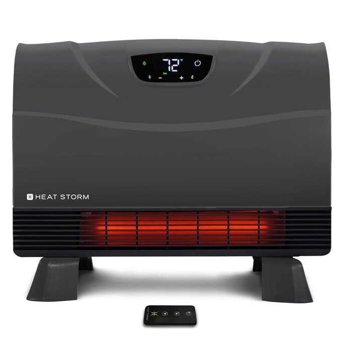 Heat Storm Up to 1500-Watt Infrared Cabinet Indoor Electric Space Heater with Thermostat and Remote Included