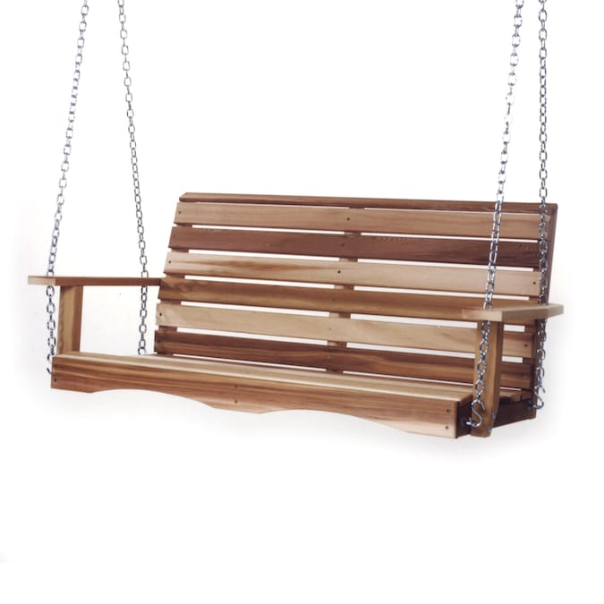 All Things Cedar 2-person Natural Cedar Wood Outdoor Swing