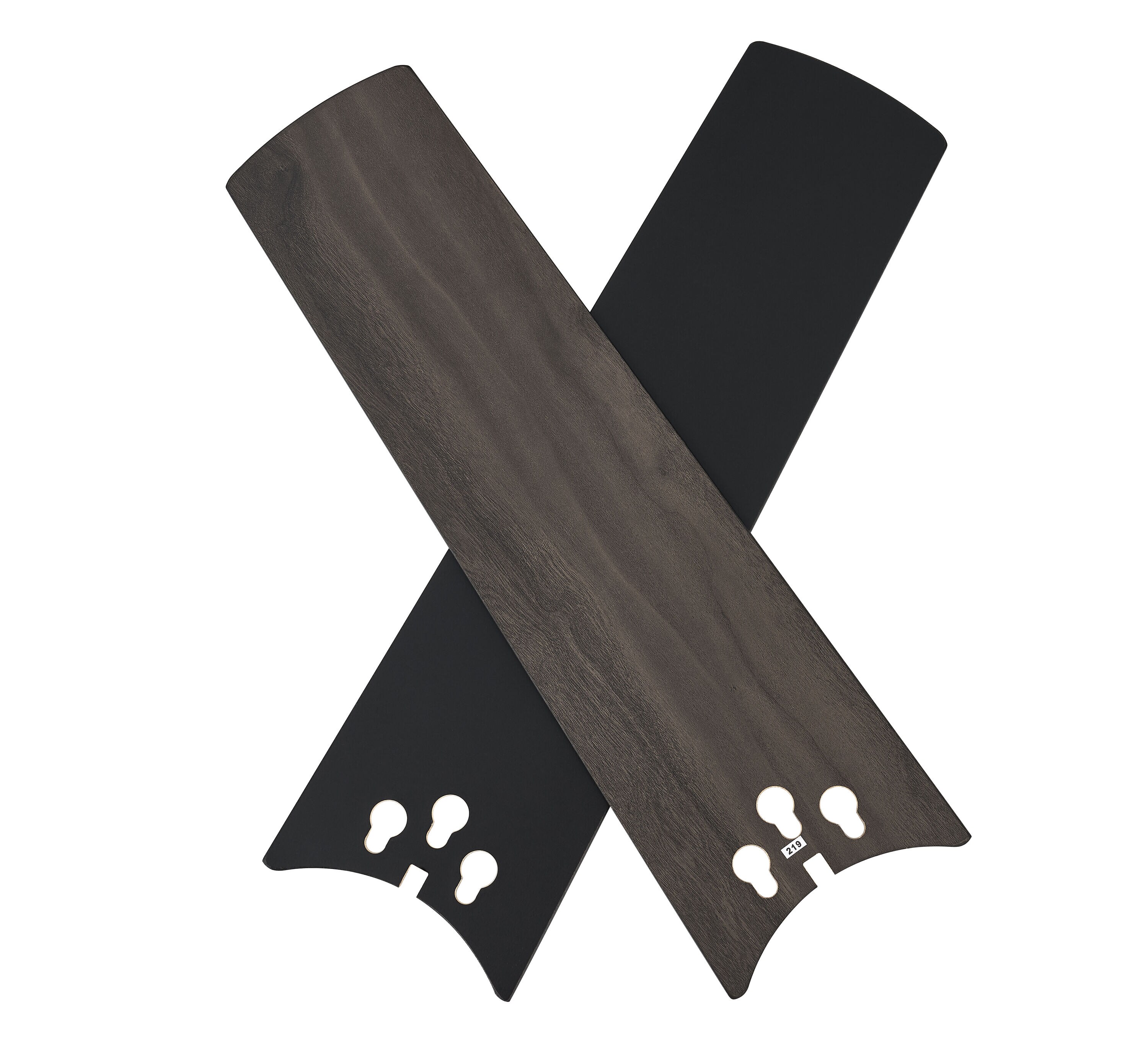 Brinson 44-in Integrated LED Black with Black/Dark Gray Walnut Blades Ceiling Fan With Light ( 3 -Blade ) - Image 10