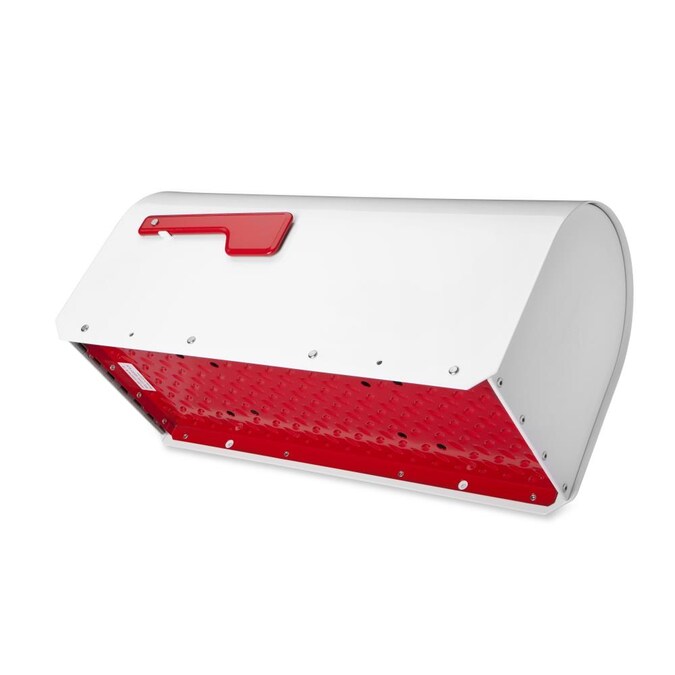 Architectural Mailboxes Post Mount White Metal Large Mailbox - Image 7