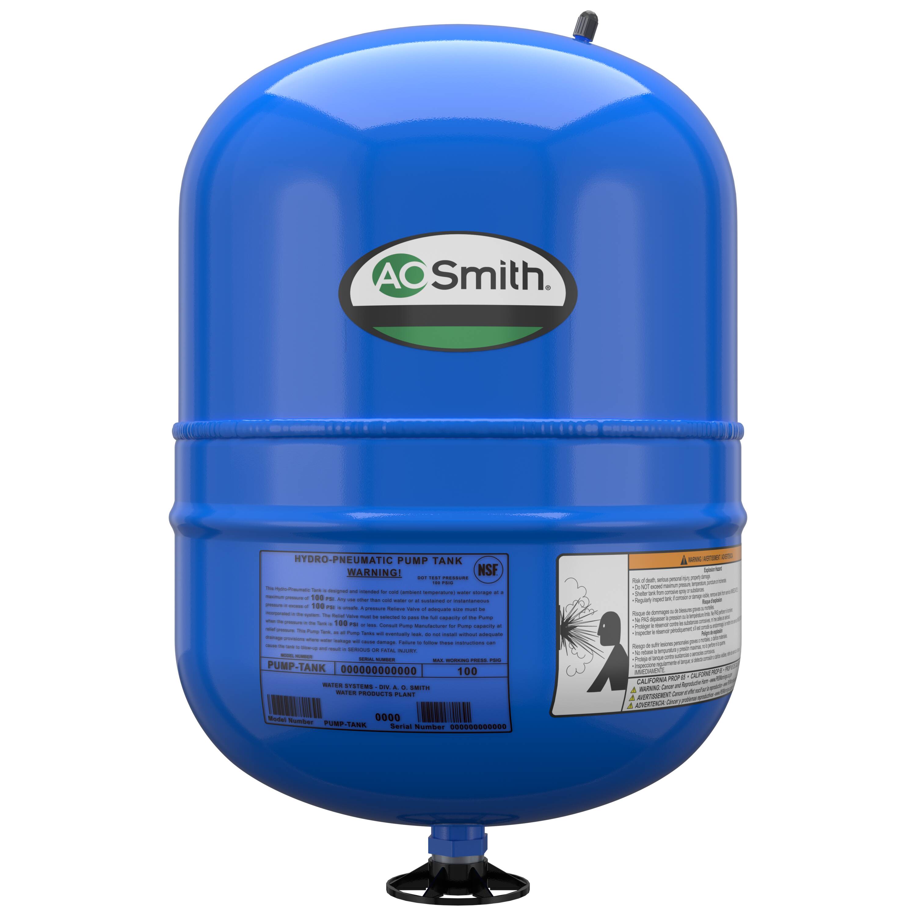 2.0-Gallon Vertical Well Pressure Tank