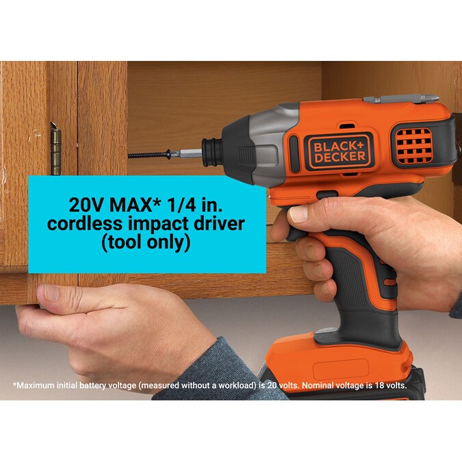 BLACK+DECKER 1/4-in Cordless Impact Driver - Image 2