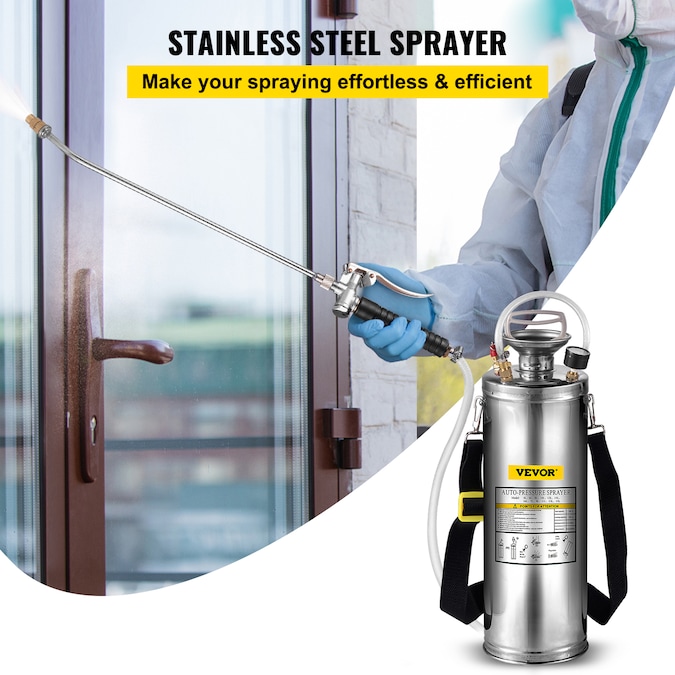 VEVOR 3-Gallon Stainless Steel Pump Sprayer - Image 3
