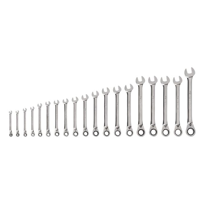 TEKTON 19-Piece Set Metric Ratchet Wrench