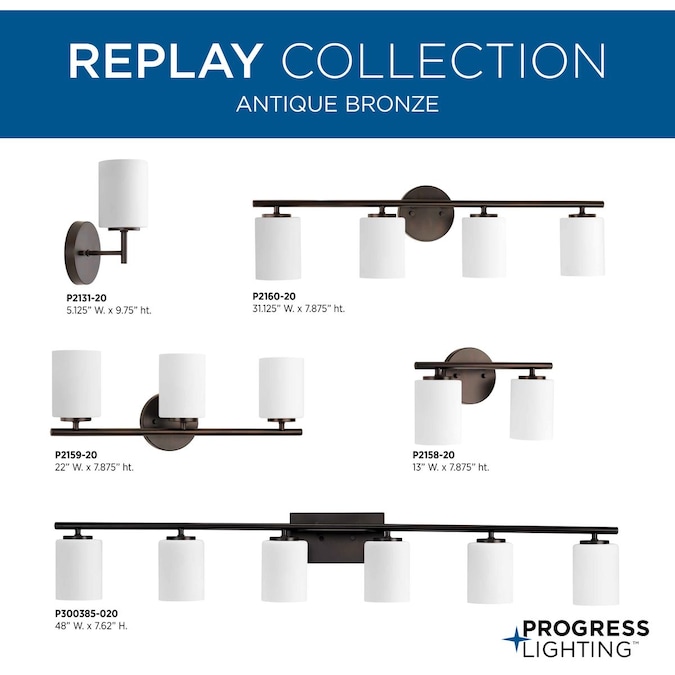 Progress Lighting Replay 2-Light Brushed Nickel Semi Flush Mount Light - Image 10