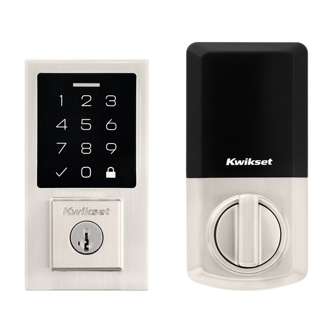 Kwikset Touchpad 270 SmartCode Contemporary Satin Nickel Electronic Deadbolt Smartkey with Keypad