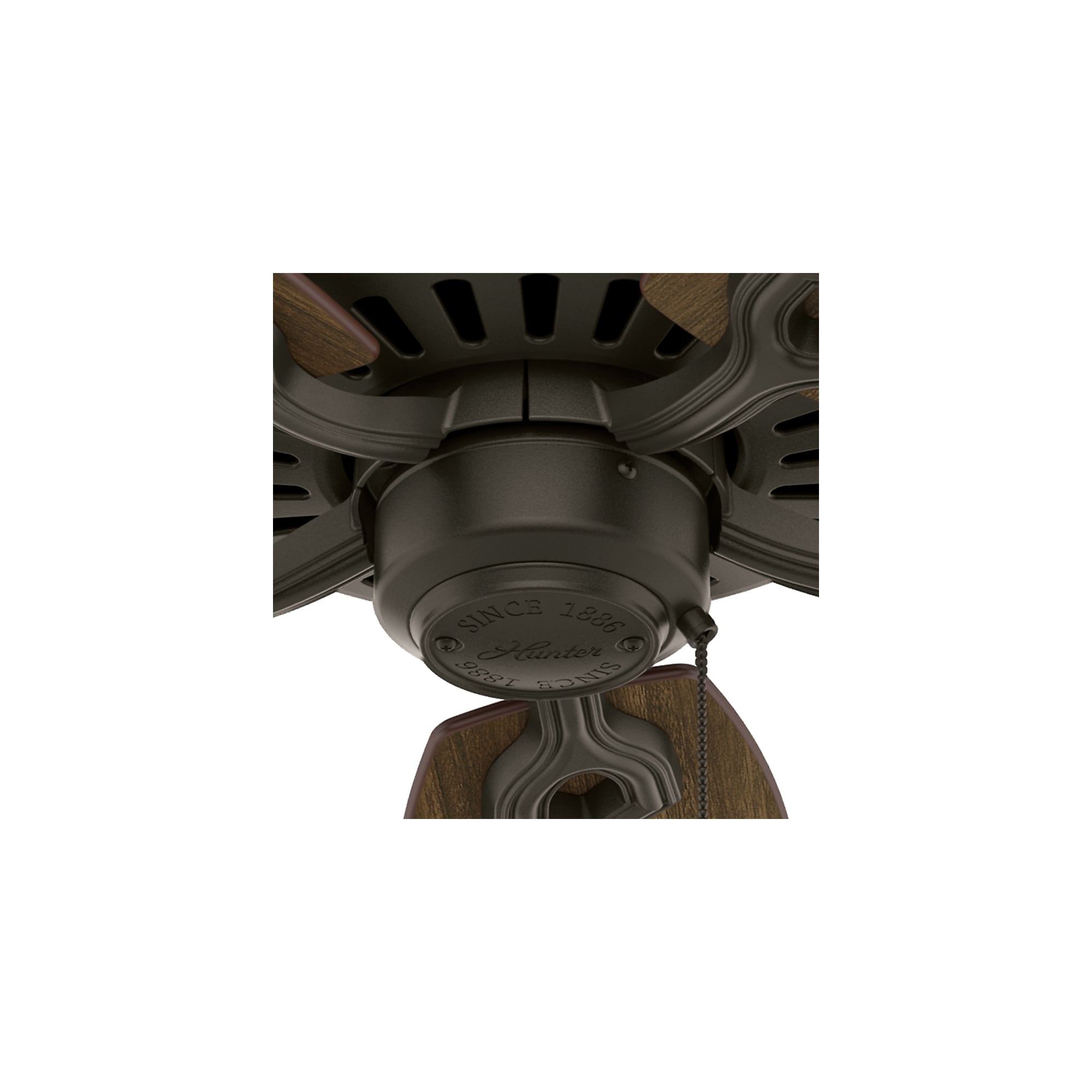 Builder Elite 52-in New Bronze with Brazilian Cherry/Harvest Mahogany Blades Ceiling Fan Light Kit Compatible ( 5 -Blade ) - Image 9