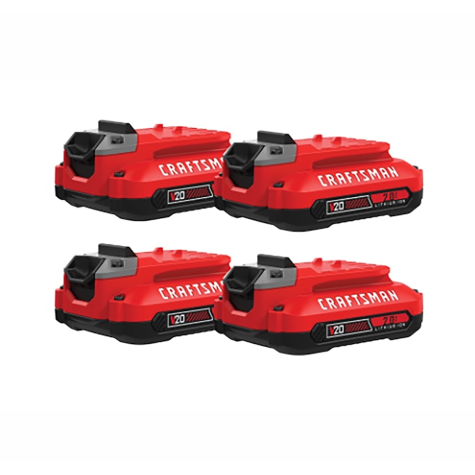 CRAFTSMAN V20 20-V 4-Pack Lithium-ion Battery Kit (2 Ah)