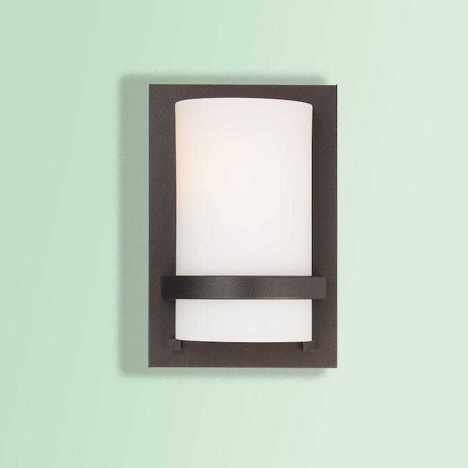Minka Lavery Lavery 6.5-in W 1-Light Matte Brown Modern/Contemporary LedIncandescent Wall Sconce
