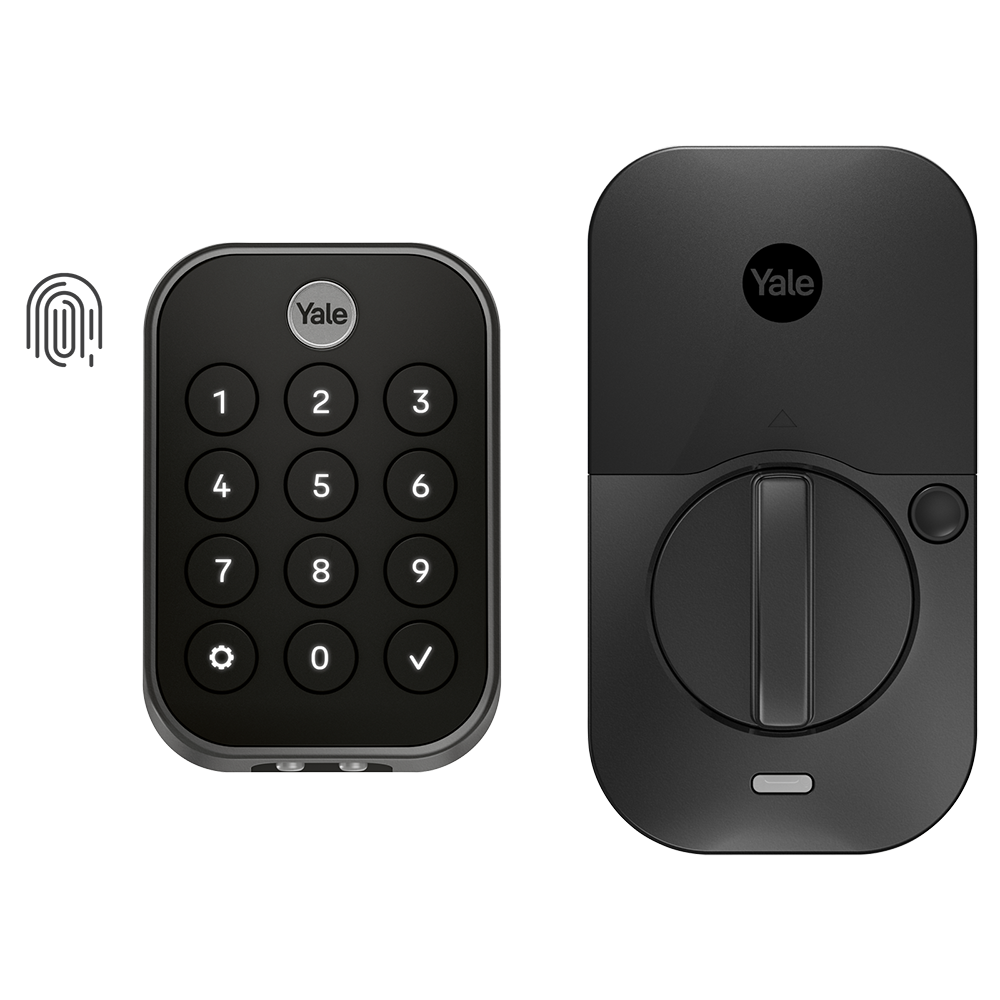 Assure Lock 2 Black Suede Smart Lock Electronic Deadbolt Bluetooth Fingerprint Keypad