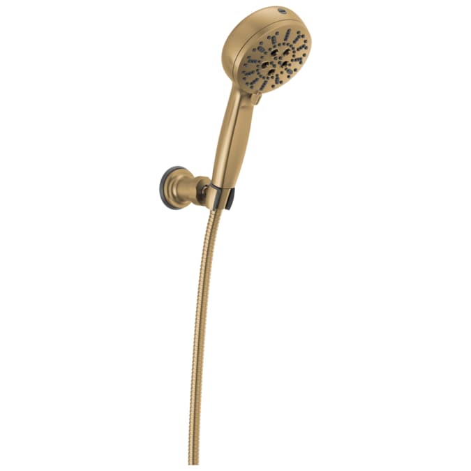Delta ProClean Lumicoat Champagne Bronze 4.5-in Round Handheld Shower Head 1.75-GPM (6.6-LPM)