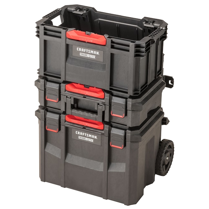 CRAFTSMAN TRADESTACK System 22.6-in W x 31.9-in H x 18.2-in D Multiple Colors/Finishes Structural Foam Rolling Tool Box