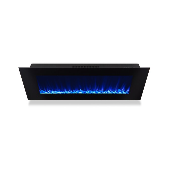 Real Flame 50-in W Black Fan-forced Wall-mount Electric Fireplace with Remote Control Included - Image 7