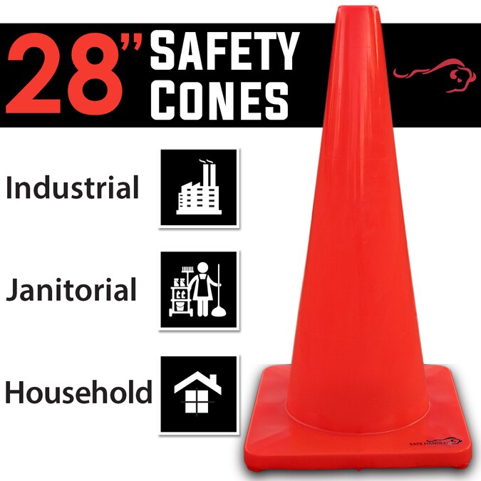 Safe Handler 6-Pack 28-in Orange Traffic Safety Cone - Image 2